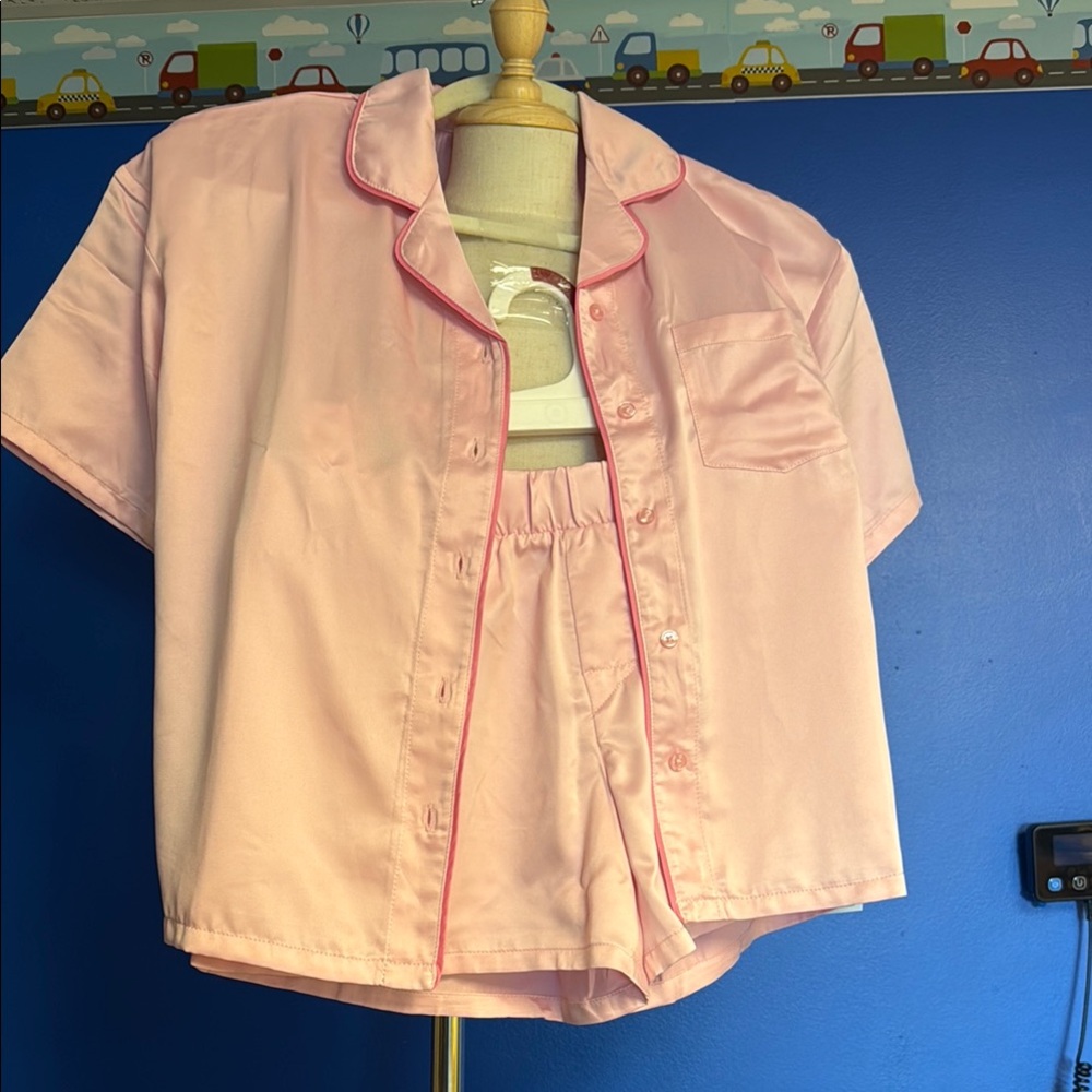 Art Class Pink Short Sleeve Top